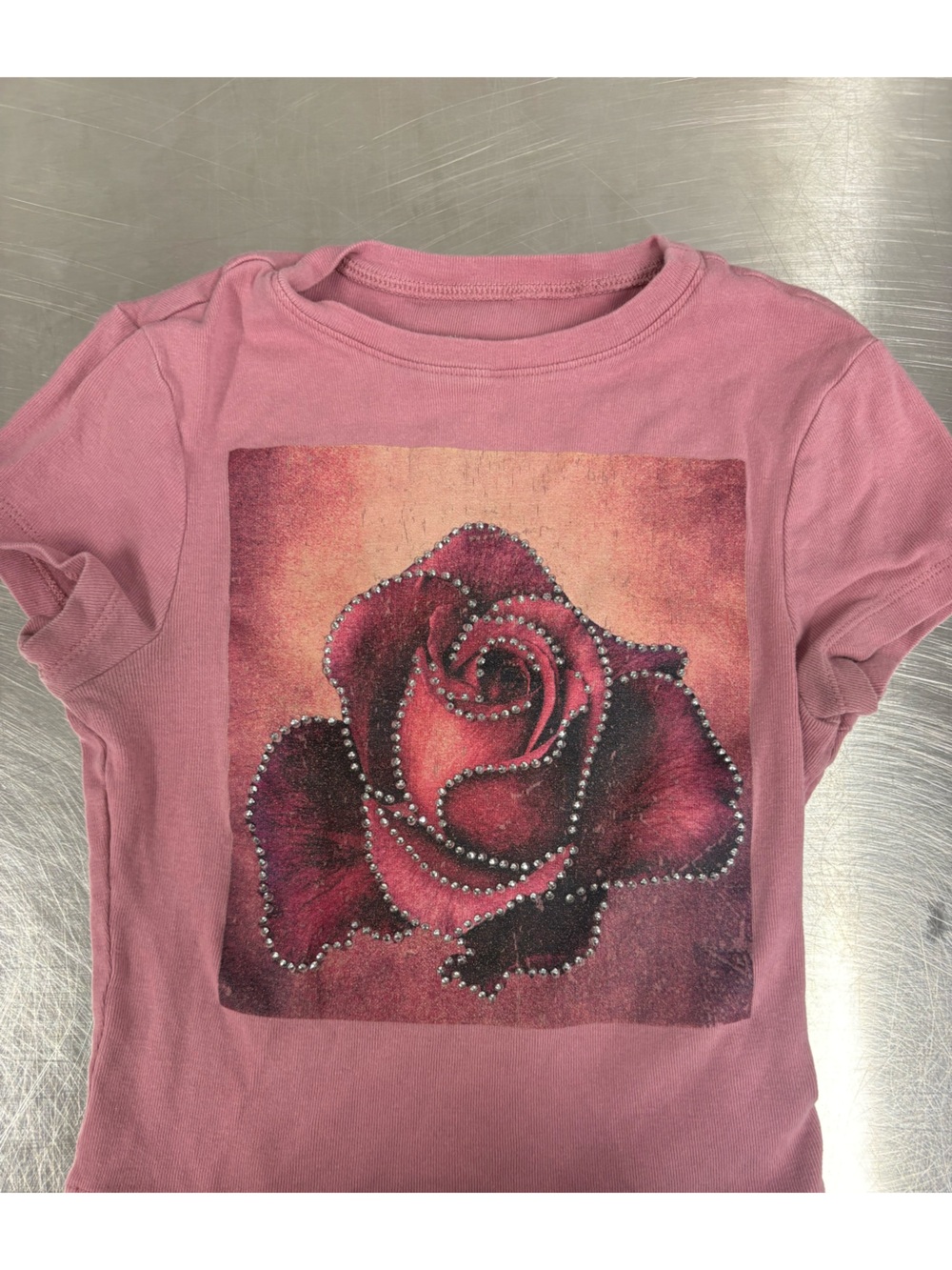American Eagle Outfitters Pink Ribbed Tee